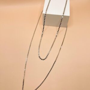 Mix de Colares - Mini Medalhinhas - Banho Prata